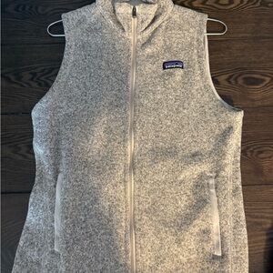 Patagonia Light Gray Fleece Vest